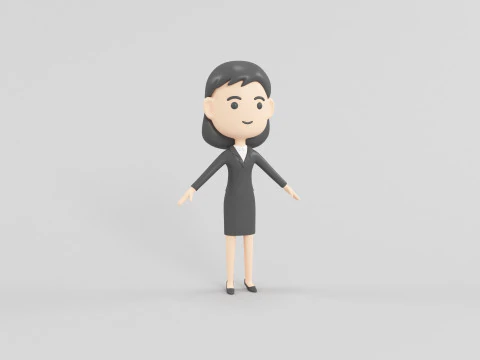 Cartoon Style Character 32 3D Model