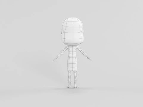 Cartoon Style Character 32 3D Model