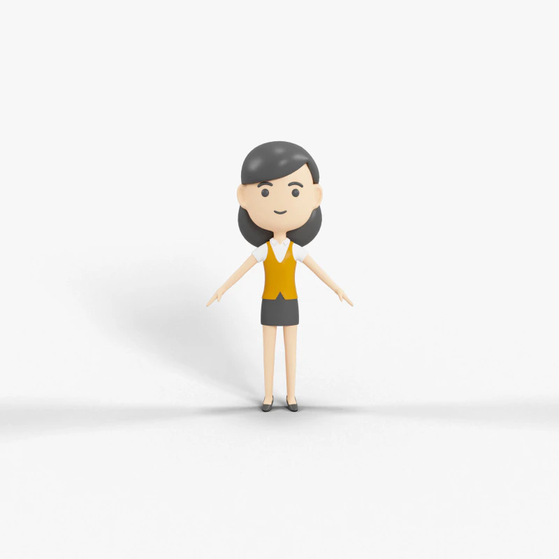 Personaggio in stile cartone animato 33 Modello 3D .c4d .max .obj .3ds .fbx .stl .blend