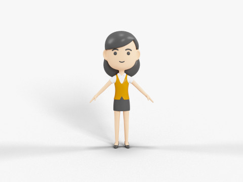 卡通风格人物 33 3D 模型