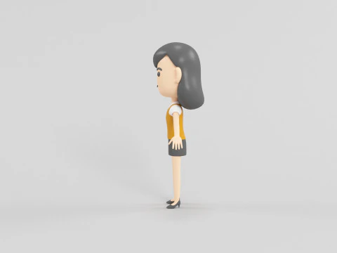 Personaggio in stile cartone animato 33 Modello 3D