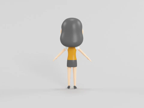 Personaggio in stile cartone animato 33 Modello 3D