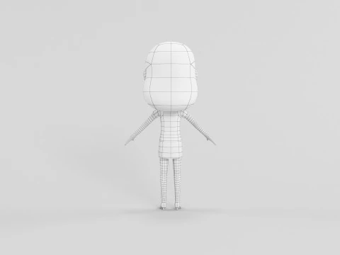 Personaggio in stile cartone animato 33 Modello 3D