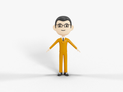 卡通风格人物 34 3D 模型