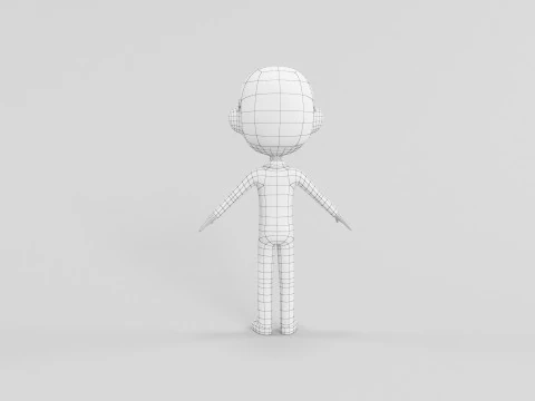 Personaggio in stile cartone animato 34 Modello 3D
