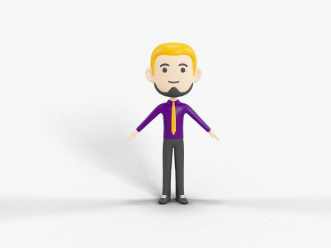 卡通风格人物 35 3D 模型