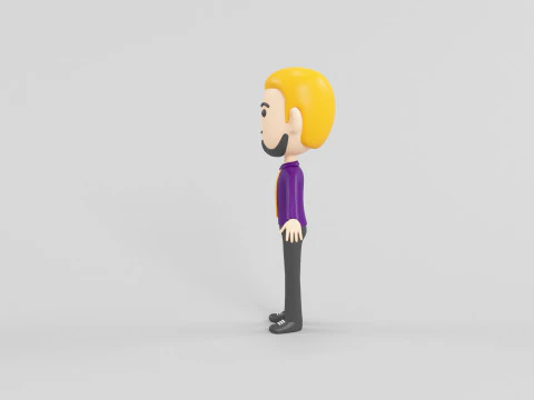 Personaggio in stile cartone animato 35 Modello 3D