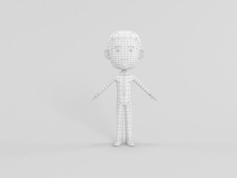 Stripfiguur 35 3D Model
