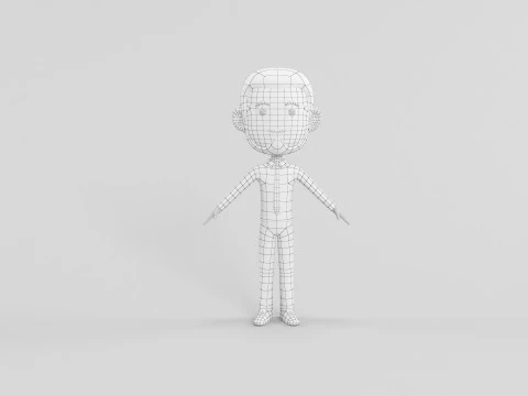 Personaggio in stile cartone animato 35 Modello 3D