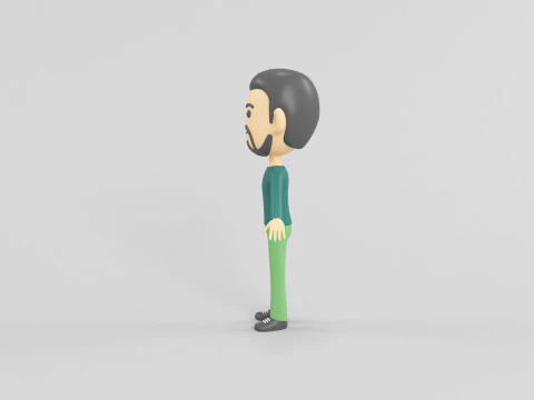 Cartoon Style Character 36 3D Model