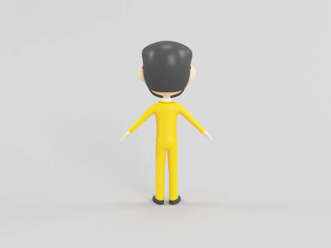 Personaggio in stile cartone animato 37 Modello 3D