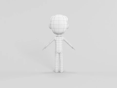 Personaggio in stile cartone animato 37 Modello 3D