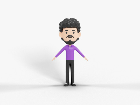 卡通风格人物 38 3D 模型