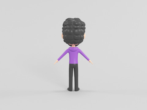 कार्टून शैली चरित्र 38 3D मॉडल