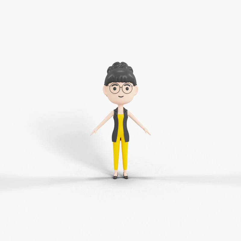 Personaggio in stile cartone animato 39 Modello 3D .c4d .max .obj .3ds .fbx .stl .blend