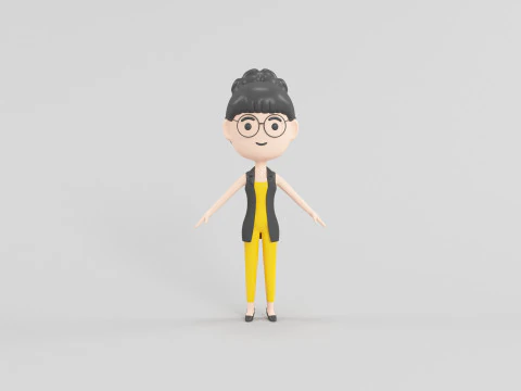 Personaggio in stile cartone animato 39 Modello 3D