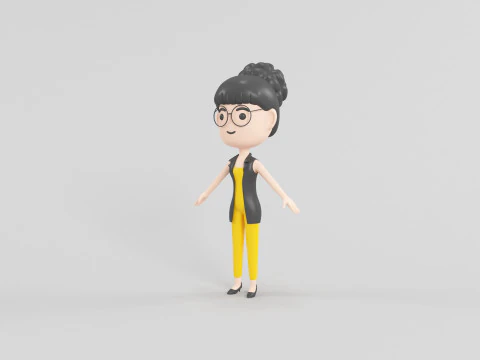 Personaggio in stile cartone animato 39 Modello 3D