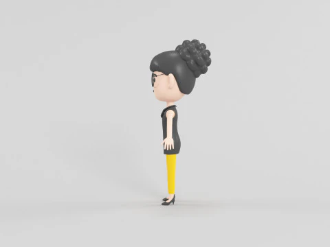 Personaggio in stile cartone animato 39 Modello 3D