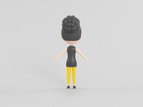 Cartoon Style Character 39 3D Model