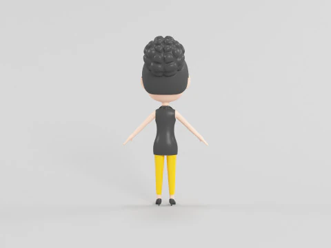 Personaggio in stile cartone animato 39 Modello 3D