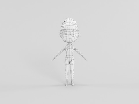Cartoon Style Character 39 3D Model