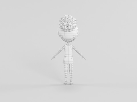 Cartoon Style Character 39 3D Model