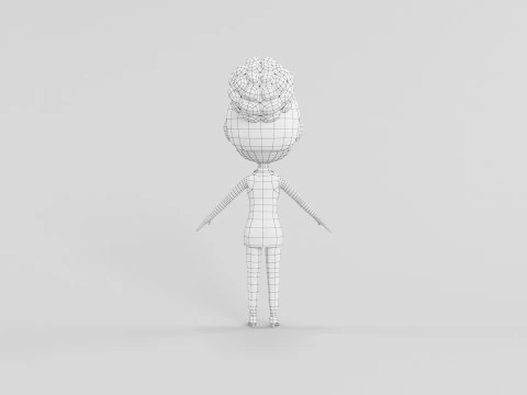 Personaggio in stile cartone animato 39 Modello 3D