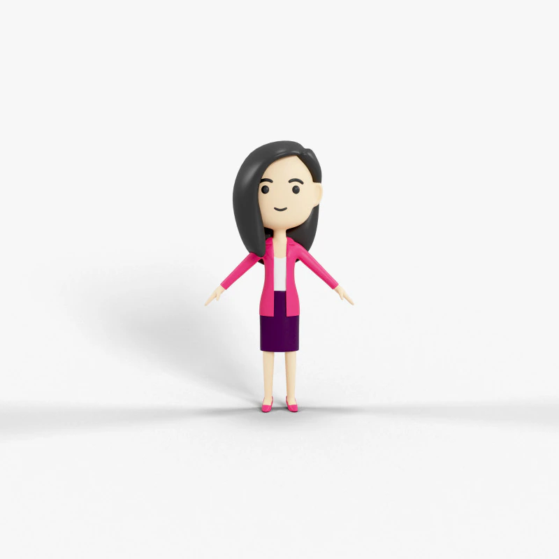 Personaggio in stile cartone animato 40 Modello 3D .c4d .max .obj .3ds .fbx .stl .blend 