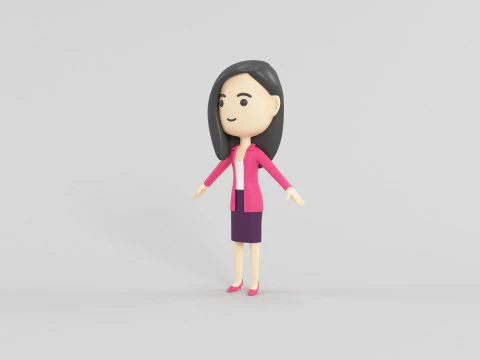 Personaggio in stile cartone animato 40 Modello 3D