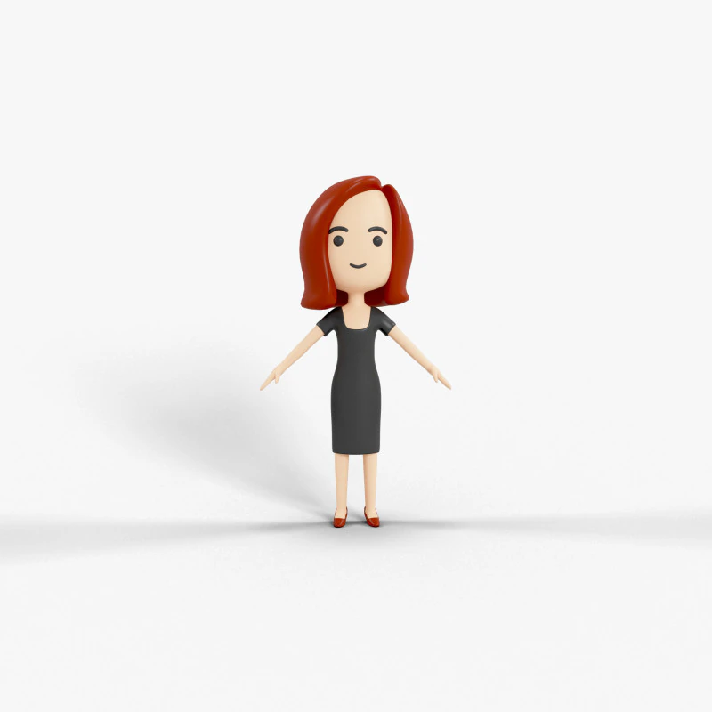 Personaggio in stile cartone animato 41 Modello 3D .c4d .max .obj .3ds .fbx .stl .blend