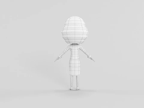 Cartoon Style Character 42 3D Model