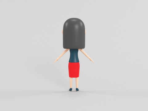 Cartoon Style Character 43 3D Model