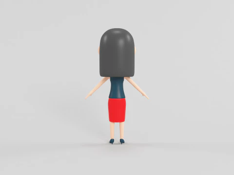 Cartoon Style Character 43 3D Model