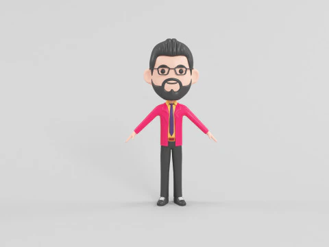 Cartoon Style Character 45 3D Model