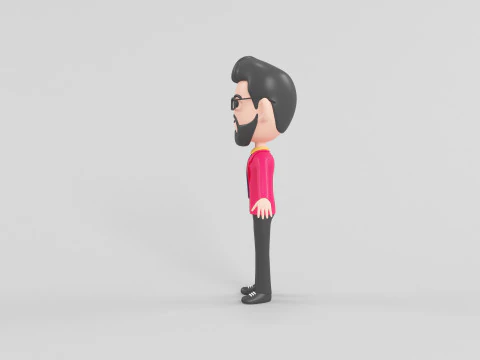 Cartoon Style Character 45 3D Model