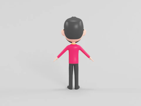 Cartoon Style Character 45 3D Model