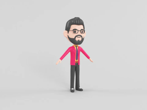 Cartoon Style Character 45 3D Model