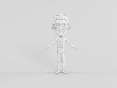 Cartoon Style Character 45 3D Model