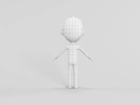 Cartoon Style Character 45 3D Model