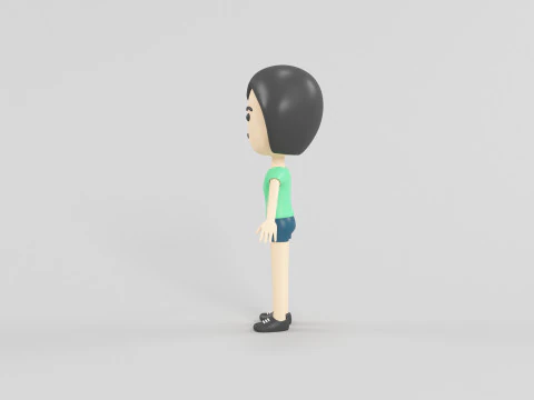 Cartoon Style Character 46 3D Model