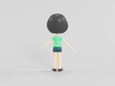 Cartoon Style Character 46 3D Model