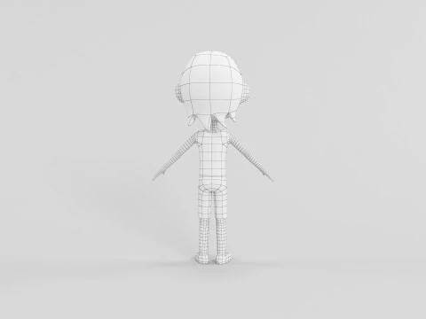 Cartoon Style Character 49 3D Model