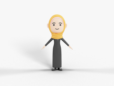 Postać w stylu kresk&oacute;wki 50 Model 3D