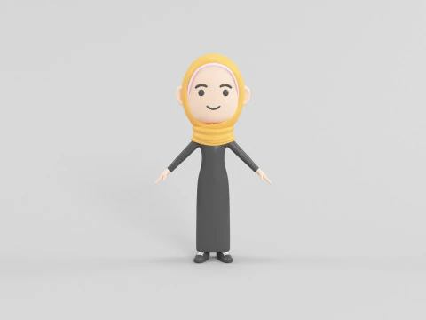 Cartoon Style Character 50 3D Model