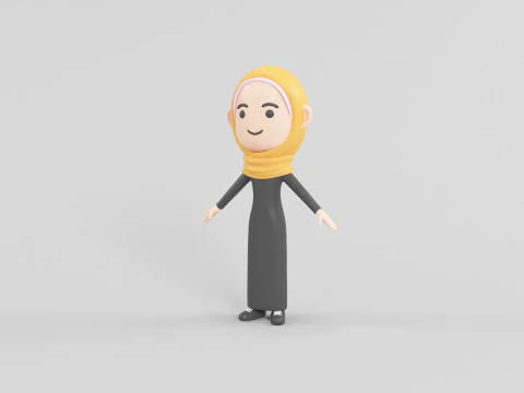 Cartoon Style Character 50 3D Model