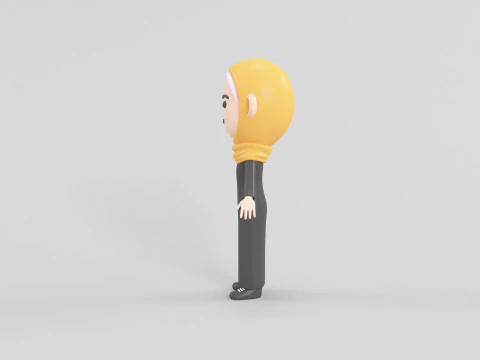 Cartoon Style Character 50 3D Model