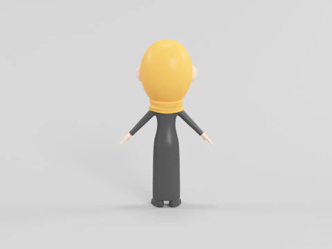 Cartoon Style Character 50 3D Model