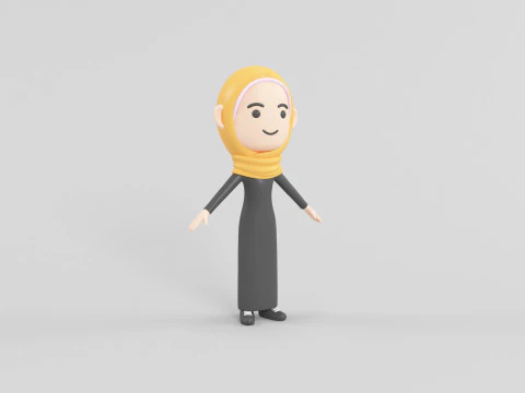 Cartoon Style Character 50 3D Model
