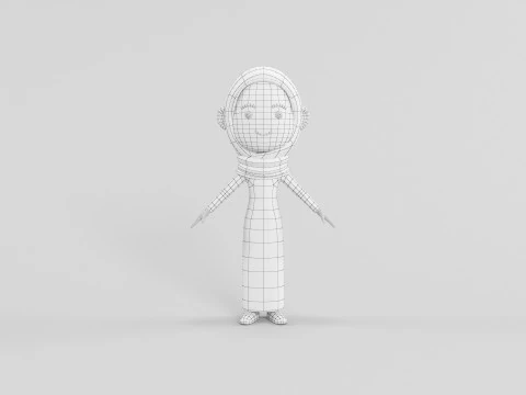 Cartoon Style Character 50 3D Model