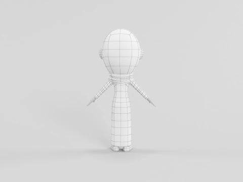 Cartoon Style Character 50 3D Model